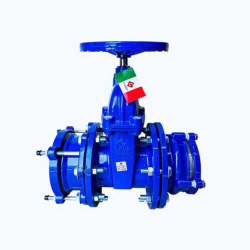 valvula-compuerta-bridada-con-adaptador-brida-acerrojado-para-tuberia-hdpe Válvula Compuerta Bridada con Adaptador Brida Acerrojado para Tubería HDPE