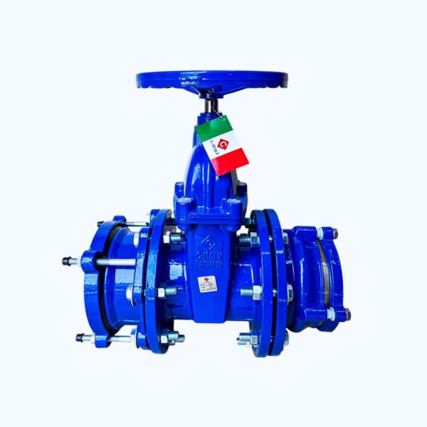 valvula-compuerta-bridada-con-adaptador-brida-acerrojado-para-tuberia-hdpe Válvula Compuerta Bridada con Adaptador Brida Acerrojado para Tubería HDPE